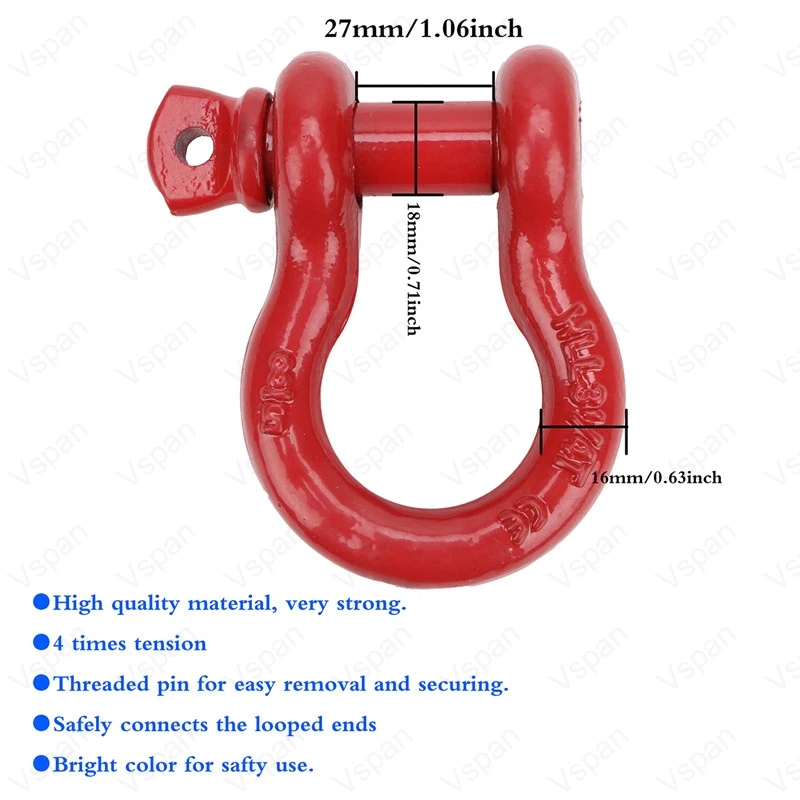 5/8 3.25 طن احمر د حلقة قفل مقوس خابور برغي سيارة Clevis تزوير يصلح ل جيب رانجلر ATV UTV الانتعاش 4wd الطرق الوعرة 4X4Accessories 5/8 3.25 طن احمر د حلقة قفل مقوس خابور برغي سيارة Clevis تزوير يصلح ل جيب رانجلر ATV UTV الانتعاش 4wd الطرق الوعرة 4X4Accessories