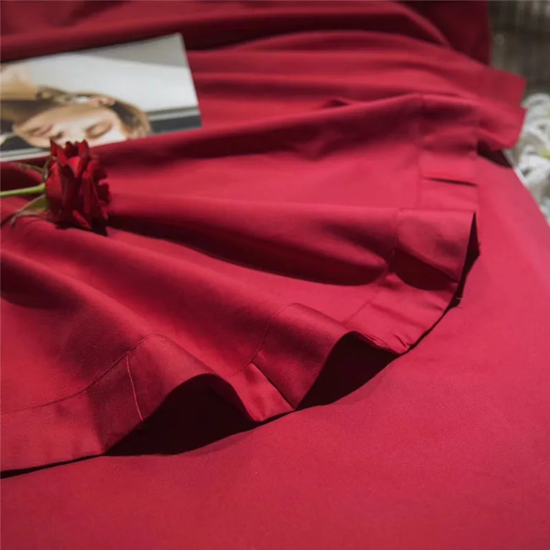 أنيقة التطريز لحاف طقم أغطية طقم سرير قطني الملك الملكة حجم ، لحاف الغطاء ورقة مجموعة غرفة نوم الفراش أغطية سرير