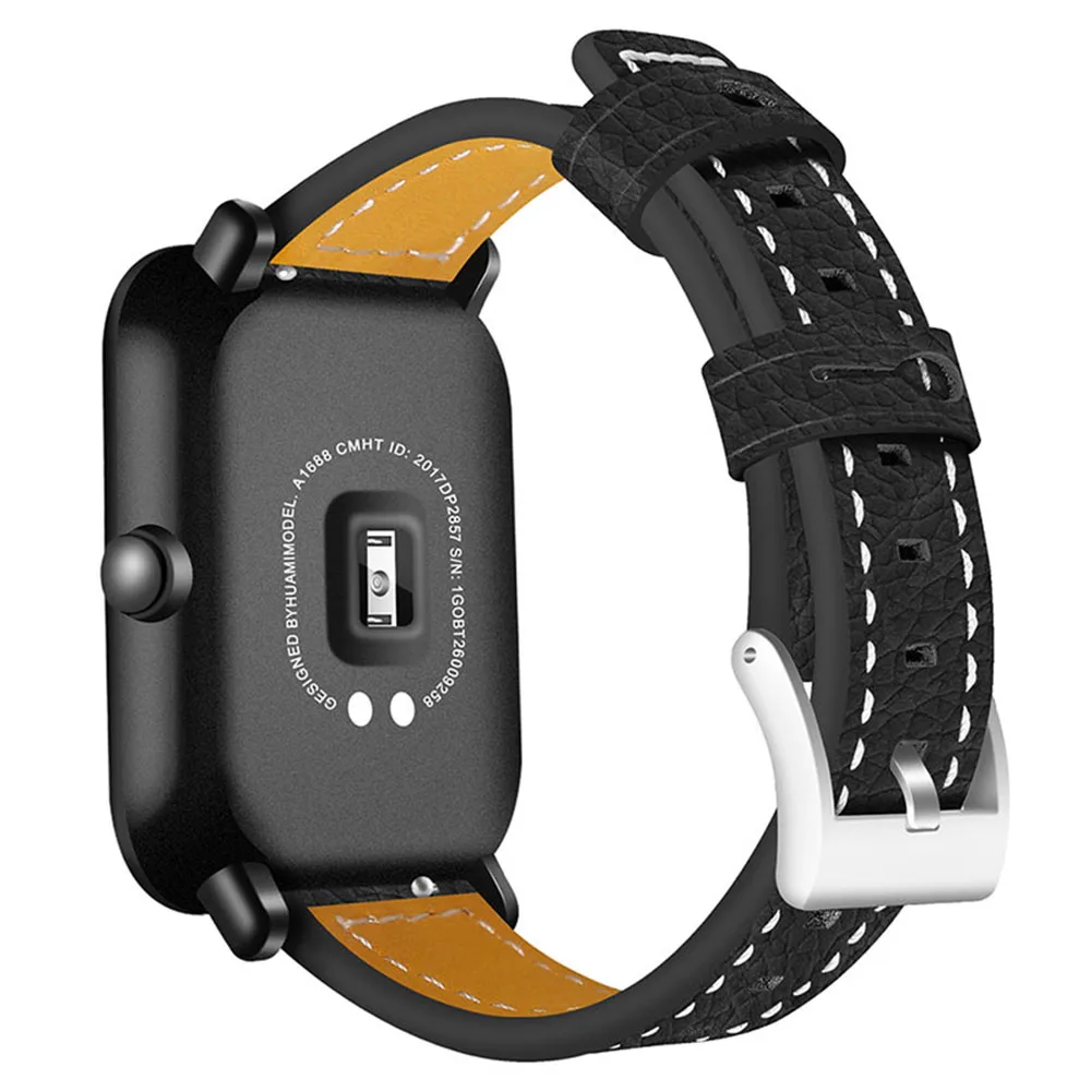 Роскошный ремешок из натуральной кожи для Xiaomi Huami Amazfit Bip Pace Lite Версия смарт часов
