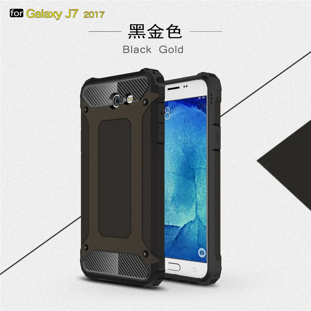 Case For Galaxy J7 2017 Luxury 2 in 1 hard PC + Soft TPU back cover For Samsung Galaxy J7 SM-J730F 2017 Mobile Phone Cases  (14)