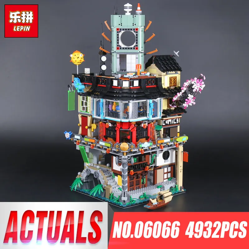

LEPIN 06066 City Construction 06066 lepin Model Building Blocks bricks kid Toys Compatible 70620 IN Stock 4932pcs by DHL