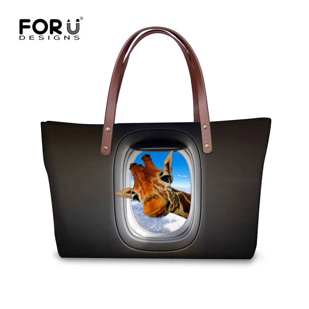 Мода, женская сумка, 3D животное, лошадь, печать, женская сумка через плечо, сумки через плечо, Повседневная Дамская сумочка высокого качества