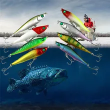 4 шт. жесткий карандаш наживки жизни 3D глаза 6# крюк тонущий Пластик Bait Crankbait безопасности и выживания z912