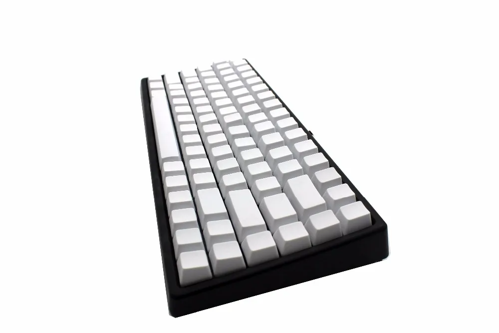 YMDK белый черный толстый PBT 84 68 64 пустой набор ключей OEM профиль колпачки для MX механическая клавиатура Keycool Tada68 YD64