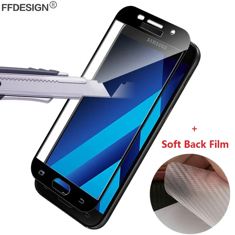 Полное покрытие Защитное стекло для Samsung Galaxy A6 A8 Plus 2018 A5 A7 A3 2016 2017 закаленное