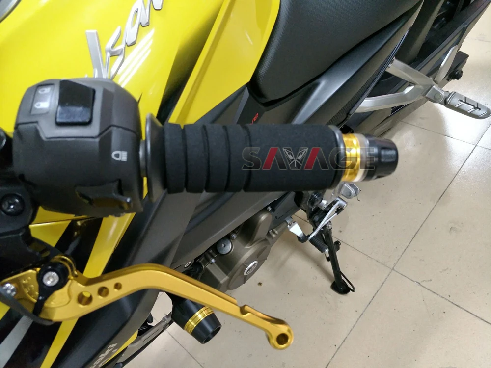 Blue Soft Nonslip Motorcycle Bike 22mm Handlebar Grips Hand Brake Sponge Cover
