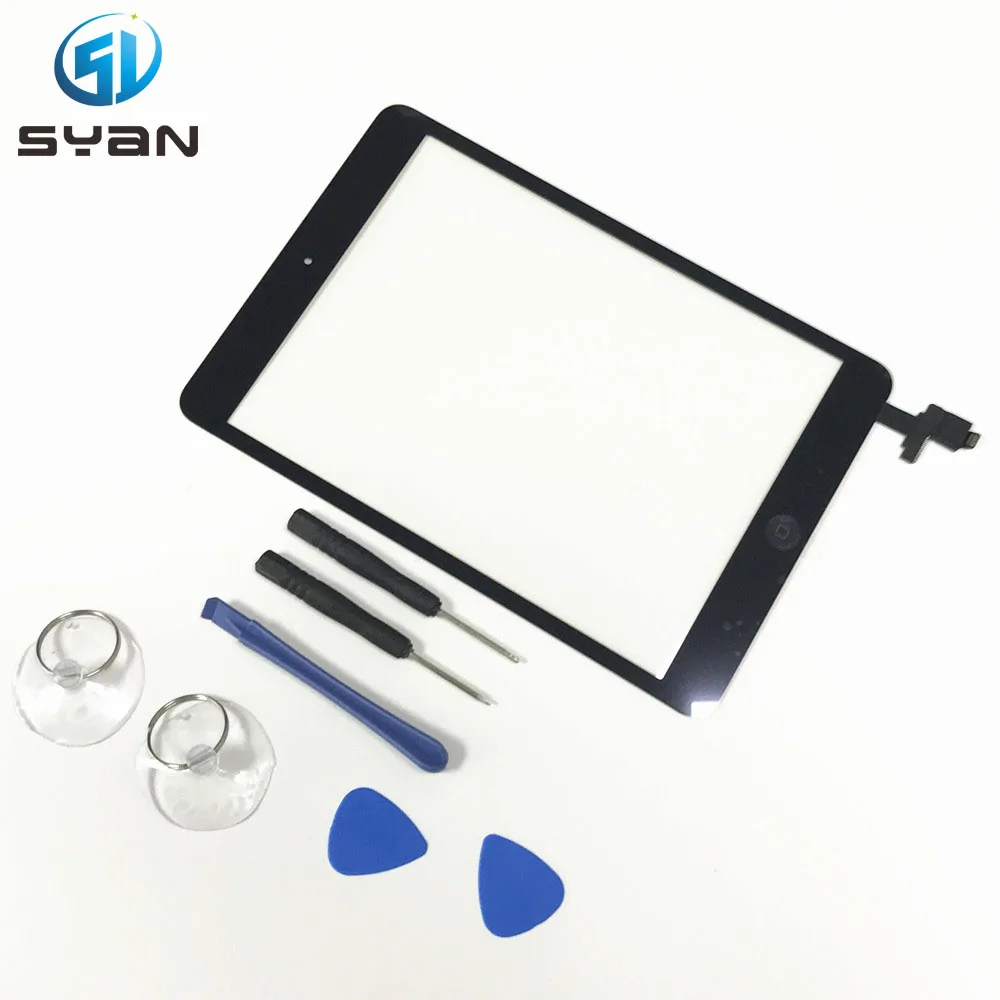 

Сенсорное стекло для ipad mini 1 mini 2 7,9 '', цифровой преобразователь сенсорного экрана, сенсорная панель, цифровой дигитайзер, новый с IC Home key A1432 A1454