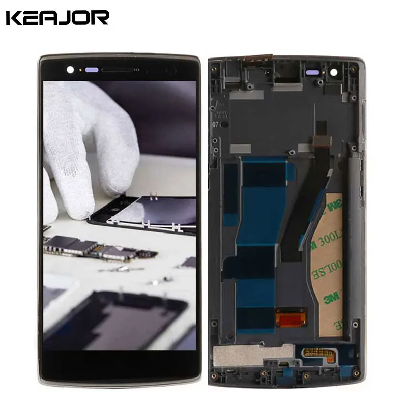

Oneplus One LCD Screen one plus one Display Tested LCD Display+Touch Screen Replacement with Middle Frame For Oneplus One