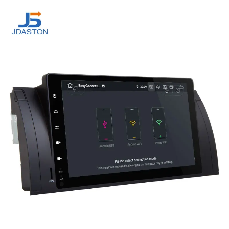 Flash Deal JDASTON 1Din 9 Inch Android 9.0 Car Multimedia Player For BMW M5 E39 X5 E53 4G+32G WIFI Radio GPS Audio Steering Wheel Octa Core 3
