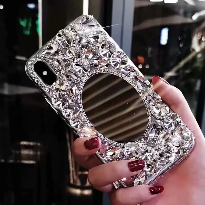 Чехол XINGDUO с блестками для iphone X XS блестящий зеркальный чехол блестящими