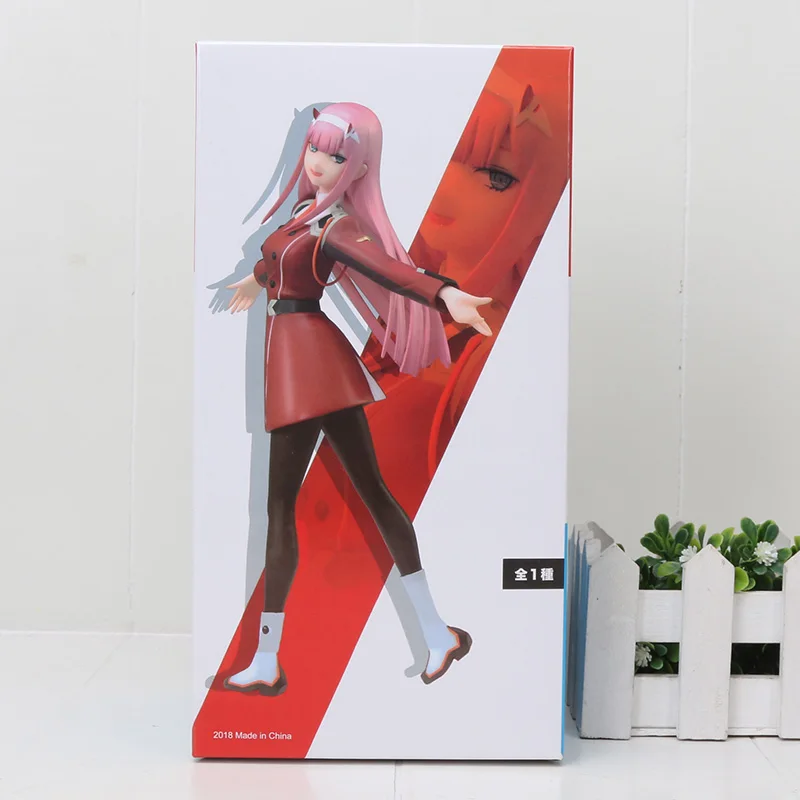 21 см аниме DARLING in the FRANXX Zero Two Код: 002 ПВХ фигурка игрушки модель - Цвет: with box