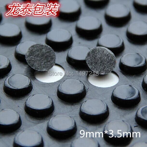 

Free shipping 250 PCS 3M Bumpon Protective Products 9mm x 3.5mm Black anti slip 3M self-adhesive Silicone rubber feet pads