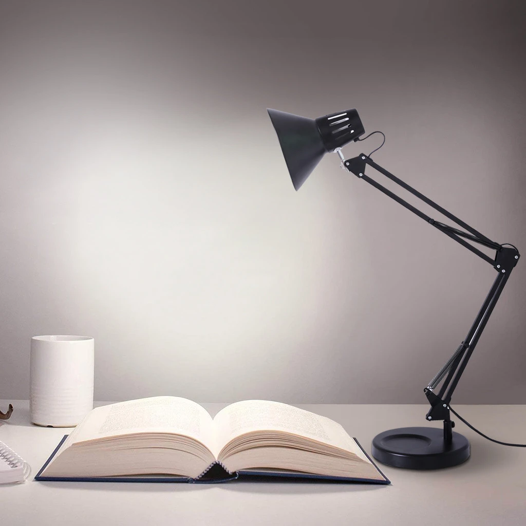 base pesada arquitecto primavera equilibrado swing brazo lampara de escritorio lampara de mesa lampara de la lampara de mesa de luz de la lampara de