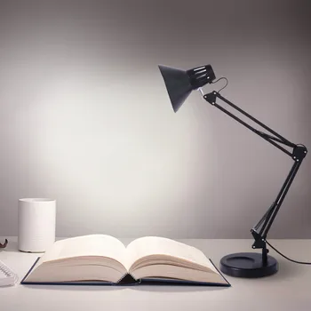 

Heavy Base Architect Spring Balanced Swing Arm Desk Lamp Table Lamp Black Table Lamp Light Bulb Nghtstand Leaving family Home