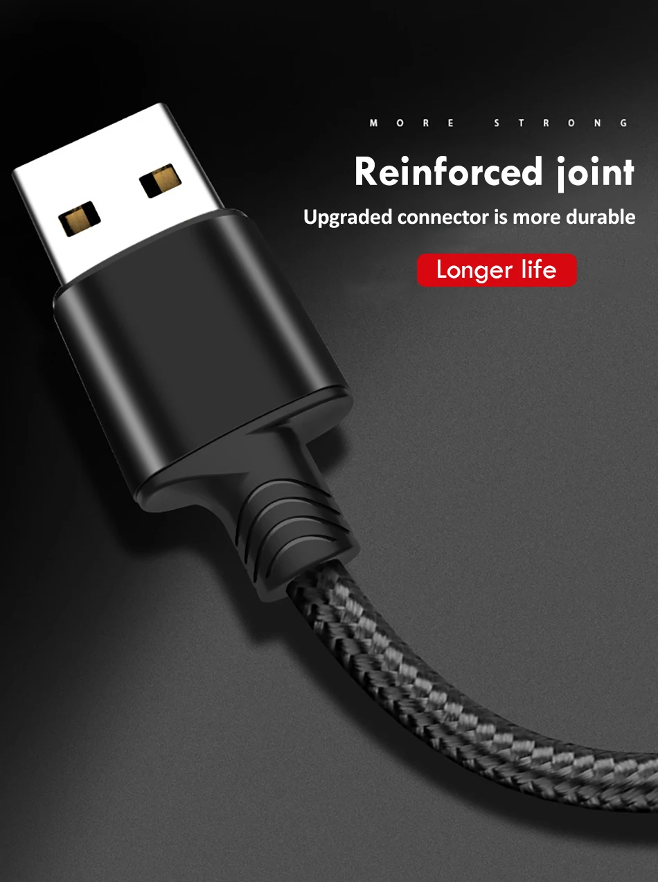Universal 3 in 1 Lighting Charge Cable For iPhone 7 8 6 6s Plus X Micro USB Type-C For Xiaomi Samsung Long Charging Cables 1 (6)