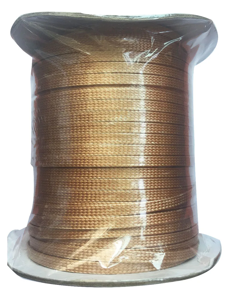 

4mm Champagne Flat Korea Polyester Waxed Cord Wax Rope Thread+Jewelry Findings Accessories Bracelet Necklace String 100Yds/roll