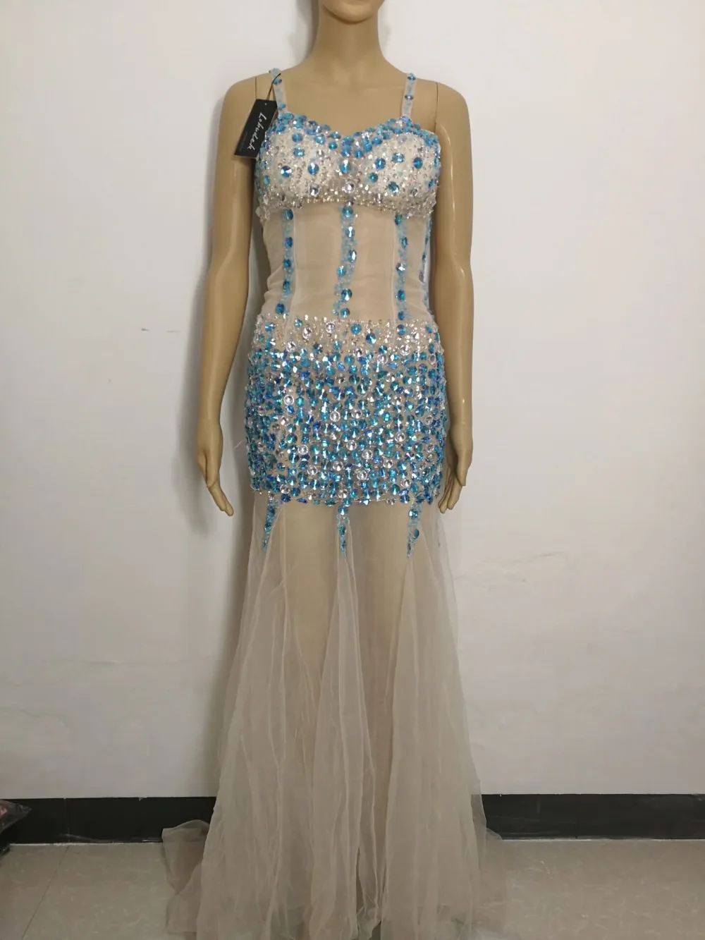 Сексуальное перспективное платье с открытой спиной, полностью алмазное трико с кристаллами, цельное платье русалки, вечерние платья для ночных клубов певицы