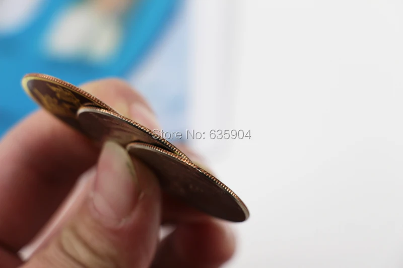 

Coin magic - Double face super triple coin (DVD + Gimmick) - Magic Tricks,mentalism,close up,Illusion