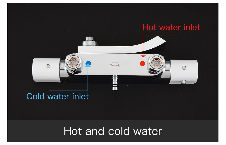 GAPPO термостатический набор сантехники душевой набор ливневый смеситель горячий и холодный черный смеситель для ванны термостатический душевой смеситель