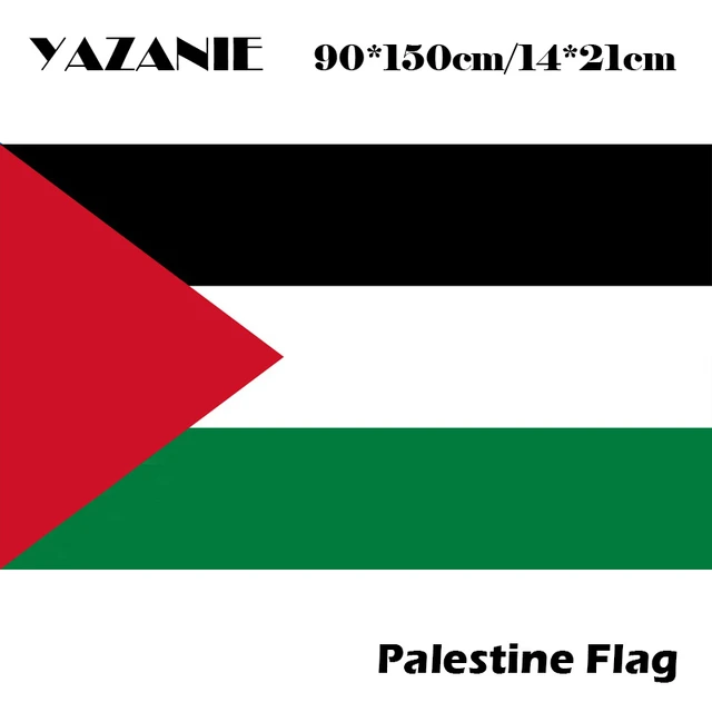 YAZANIE 90x150cm Palästina Flagge Polyester Große Große