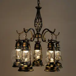 Подвесной светильник Искусство лампы фонарь керосиновая лампа ретро гладить свет лампы кофе ресторанной индустрии подвесной светильник