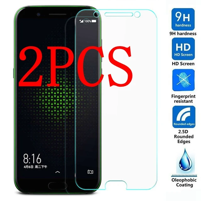 2 шт. закаленное стекло для Xiaomi Black shark защита экрана закаленная Защитная пленка