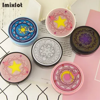 

New Style Moon Star Pattern Round Contact Lens Case with Mirror Travel Kit Portable Contact Lenses Box Container Glasses Cases