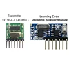 433 Mhz Wireless Receiver and Transmitter Remote Control Learning Code 1527 Decoding Module 4 Ch output With Learning Button ► Photo 1/6