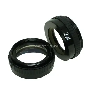 

Free shipping 2X Industry Microscope Camera Objective Lens For Standard C interface C-MOUNT Lens Barlow Auxiliary Glass Lens
