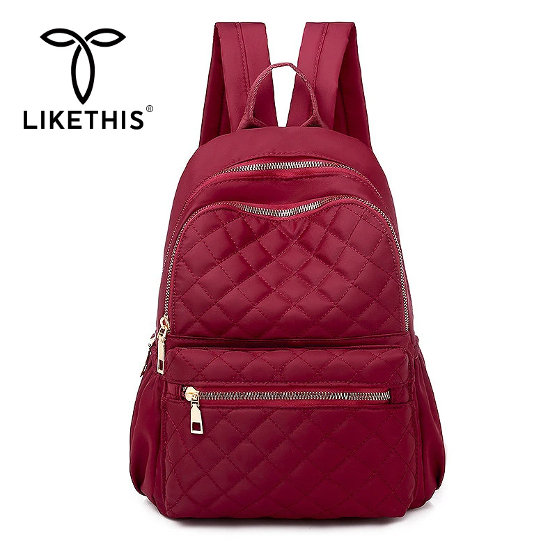 

LIKETHIS 2019 New Backpack Multifunction Waterproof Women Backpack School Bag Rucksack Travel Bags Mochil Design Bagpack Female