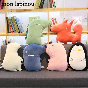 

Crocodile Soft Pillow Cute Cartoon Animal Stuffed Soft Throw Pillow Pink Pig Polar bear Cushion Baby Kids Pillow Home Decor