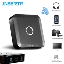 JINERTA 3.5mm Bluetooth 4.0 Receiver Transmitter 2-in-1 Stereo Music Audio Bluetooth Adapter for Smart Phone TV PC Headphones