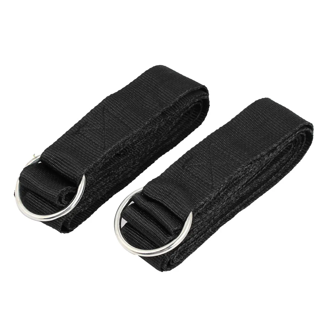 

2Pcs S Hook Outdoor Nylon Hanging Hammock Tree Belt Strap Black 250Cm X 3.8Cm