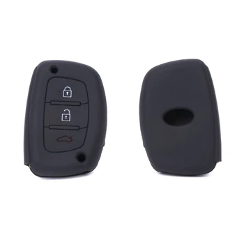 

2019 New Drop Ship Silicone Car Key Case Cover 3 Buttons For Hyundai IX25 IX35 Creta Auto Decoration