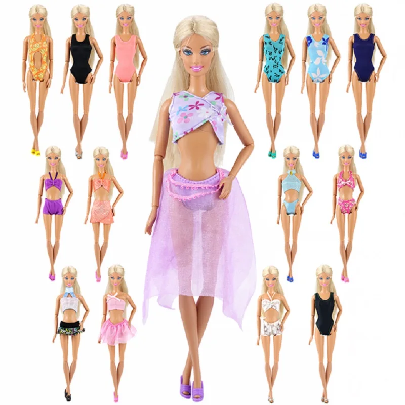 

Doll Accessories Clothes Set 10 Pieces Baby Girl Swimsuits Random Pick Beautiful For Barbie Dolls Toy Gift Girl Fashion