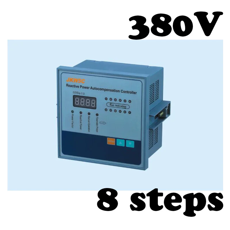 

JKW5C-8 Reactive power compensation controller for power factor capacitor 6steps 380v cos power