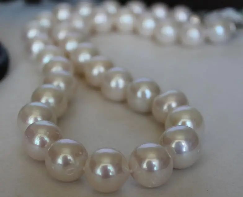 

Selling>10-11mm white pearl necklace 925silver freshwater pearls super48cm AAAA>free shipping