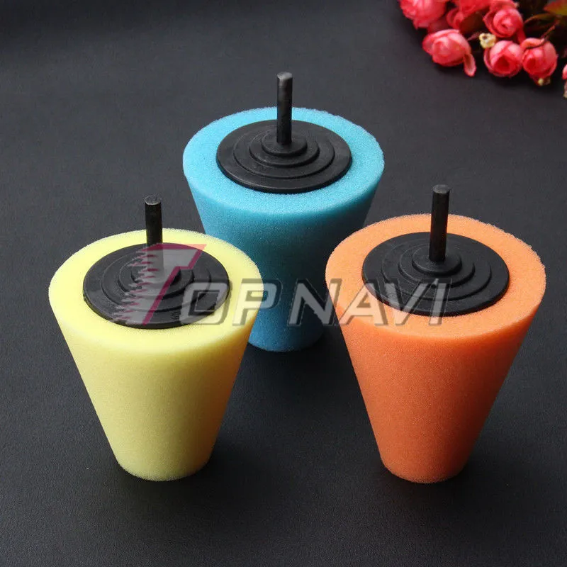 Foam Cone Shaped Sponge Polishing Buffing Pads for Car Wheel HubTool Sale 6
