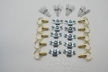 10 conjuntos de liberação rápida da motocicleta D-RING 1/4 volta corrida carenagem fixadores rebite 17mm