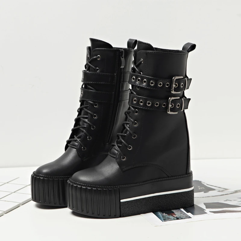 Courtes Single Boucles 2018 Talon Femmes Bottes D'hiver Plus Fond Bottines Épais black Black Augmenté Velvet Automne Et De Haute Super FqYrtaq
