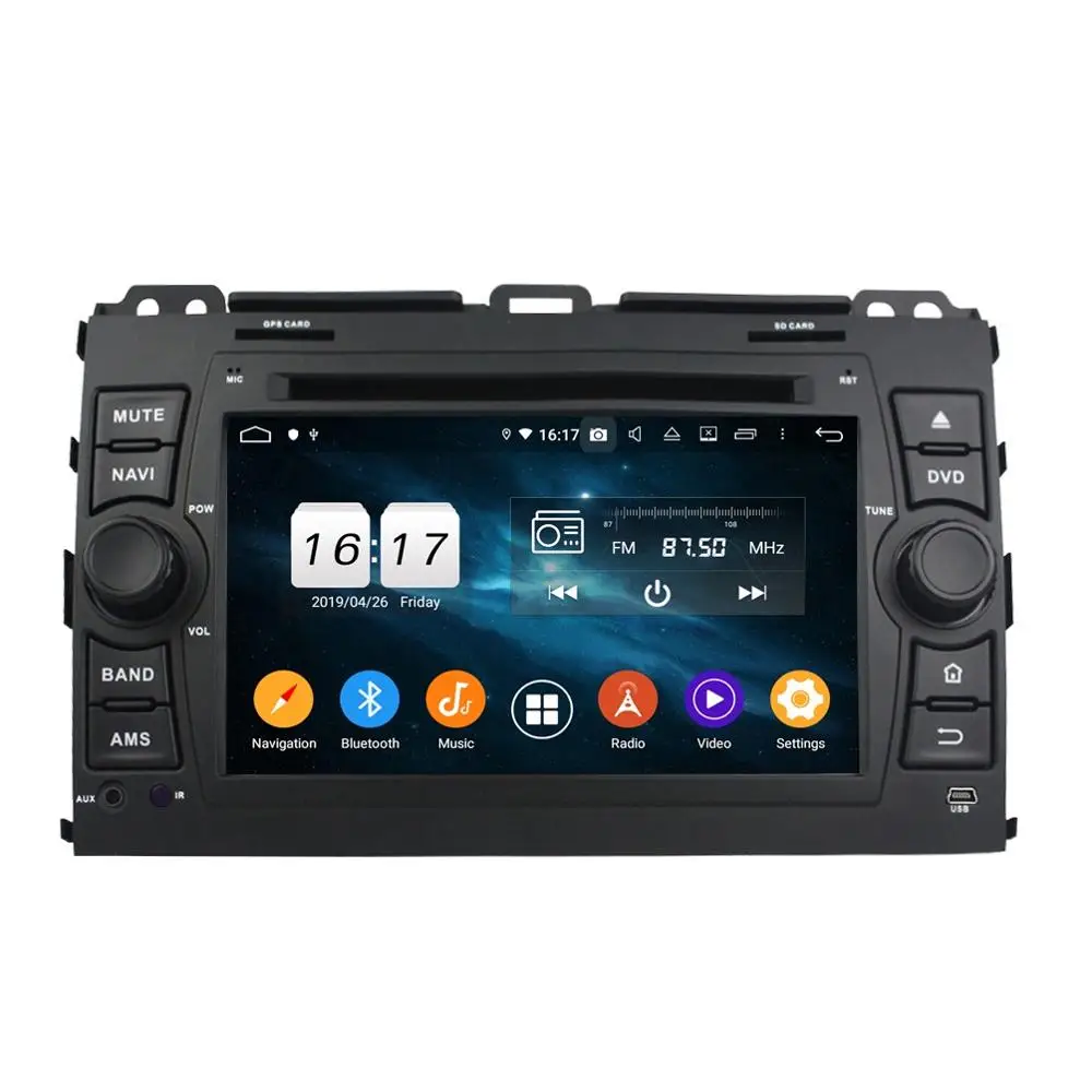 DSP Android 9.0 Car DVD GPS Head Unit for Toyota Land Cruiser Prado 120