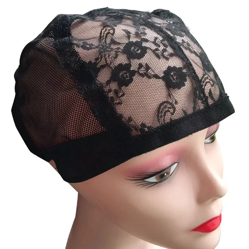 

1pcs U Part Wig Cap With Swiss Lace Net For Making Wig With Adjustable Straps Top Stretch Gluless Weaving Cap