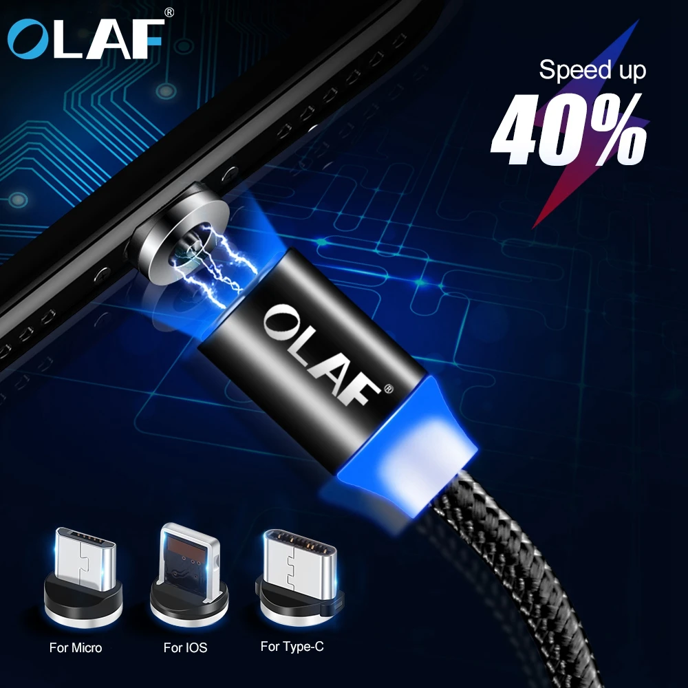 Магнитный кабель OLAF Micro usb type C адаптер для быстрой зарядки Microusb type-C магнитное зарядное устройство USB C для iphone huawei samsung xiaomi