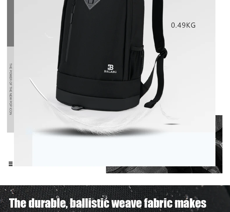 Balang, новинка, рюкзак для ноутбука 15,6 дюймов, мужские водонепроницаемые дорожные сумки, школьная сумка, Женский Повседневный рюкзак, унисекс, черный рюкзак