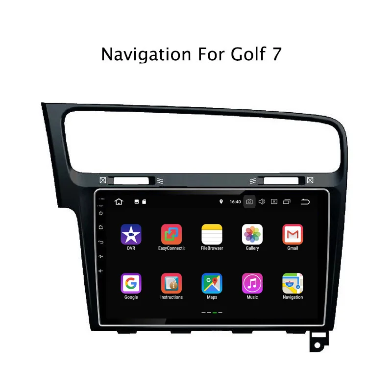 Discount 10.1Inch PX30 Android 9.0 Car DVD Multimedia Player For VW Golf 7 2014-2018 GPS Navigation Radio Stereo Audio 5