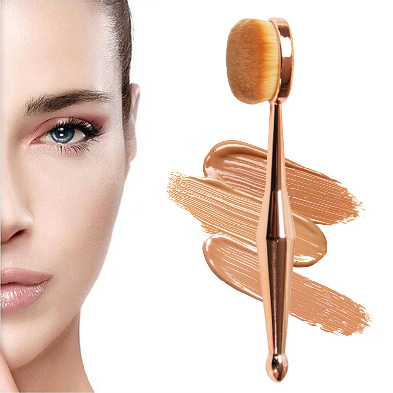 

Professional Makeup Brush Toothbrush Shaped Beauty Mermaid Makeup Brush Foundation Oval Brushes