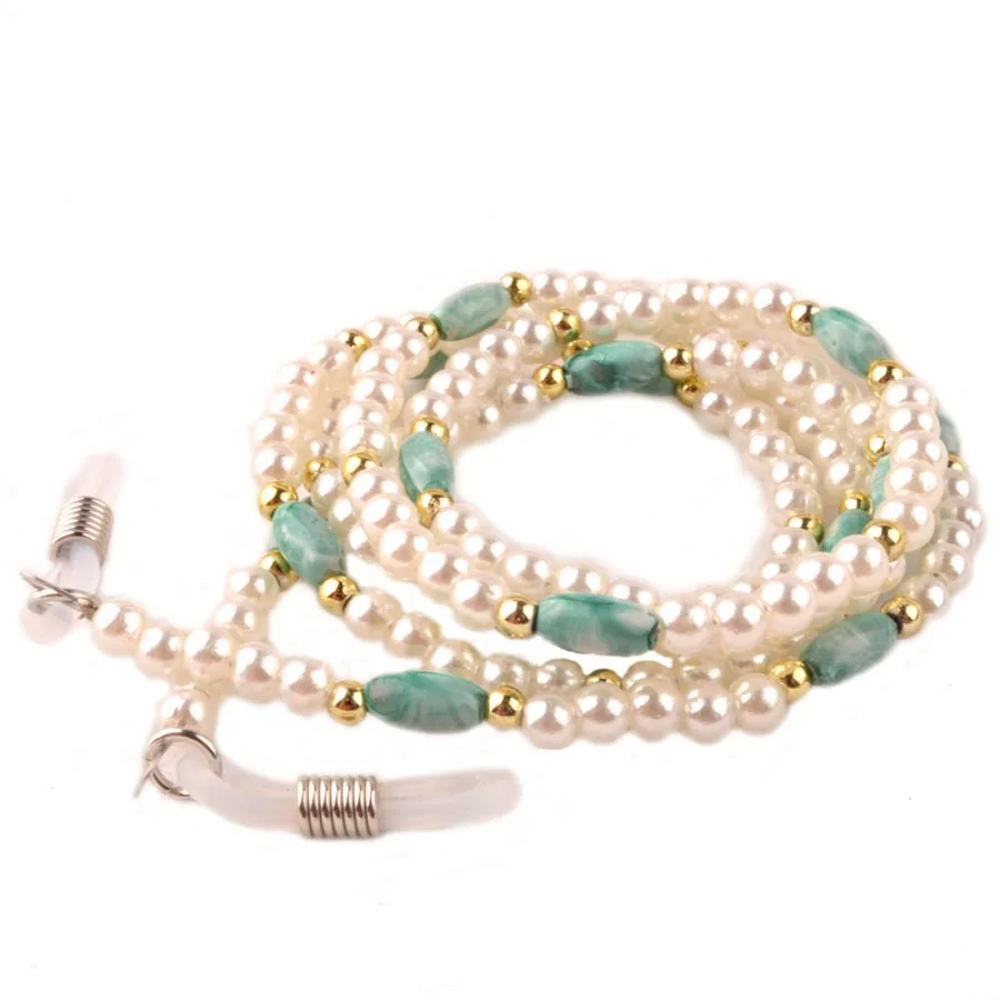 New Arrivals White Acrylic Pearl Bead Eyeglass Sunglass Spectacle Cord