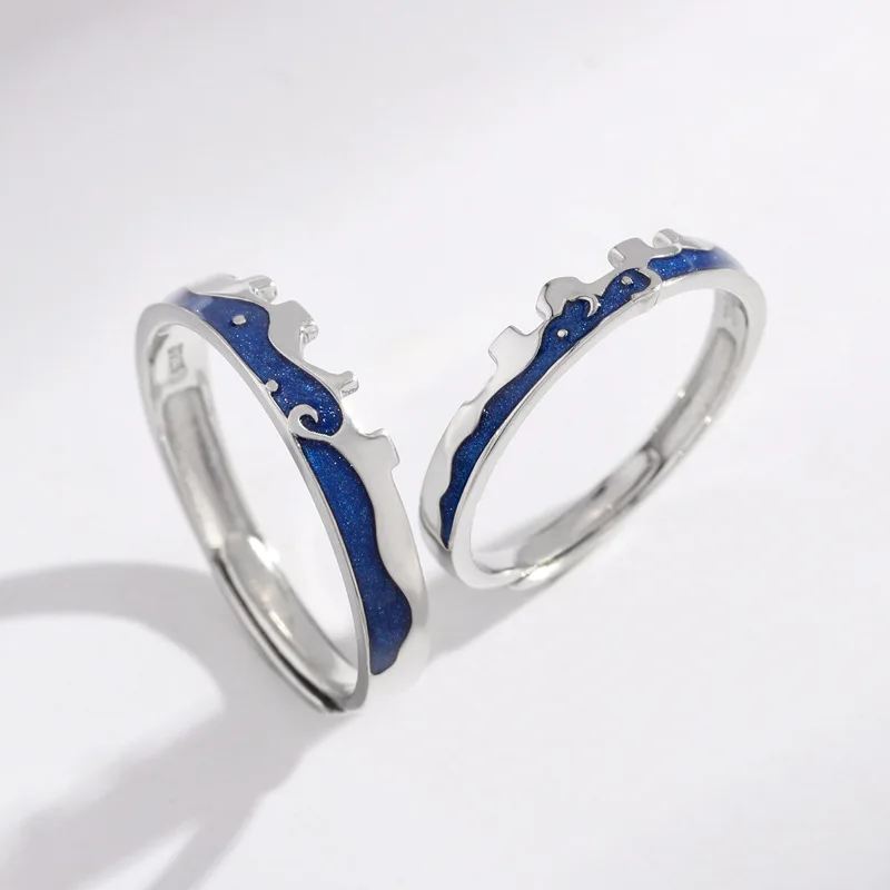 Новые 925 пробы Серебряные Оригинальные кольца Allure Love, открытые кольца для влюбленных пар, ювелирные изделия, элегантные кольца с текстурой