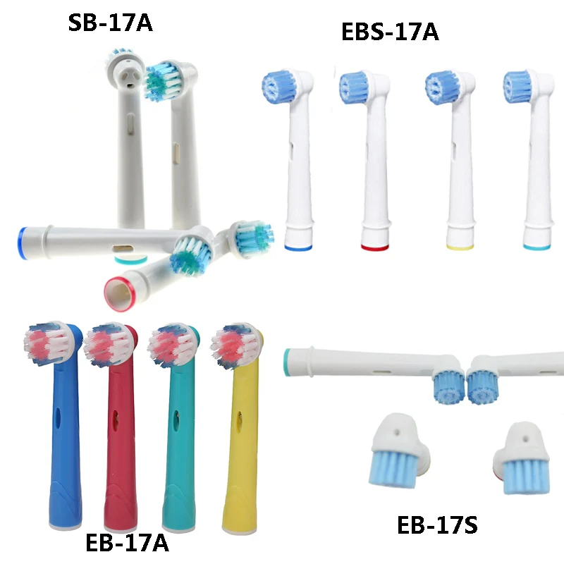 8 шт. Электрический Зубная щётка головок SB-17A EBS-17A EB-18A EB-25A EB-50A EB-10A SB-20A EB-17A SB-417A EB-30A S32-4 SR12A. 18A 4734