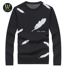New 2017 men’s fashion feathers sweater men’s casual thin V-neck long-sleeved solid sweater high-quality men’s clothing